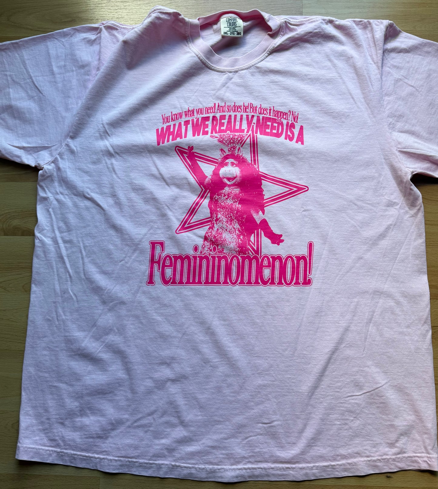 FEMININOMENON (Oopsie) - 2XL Tee Light Pink