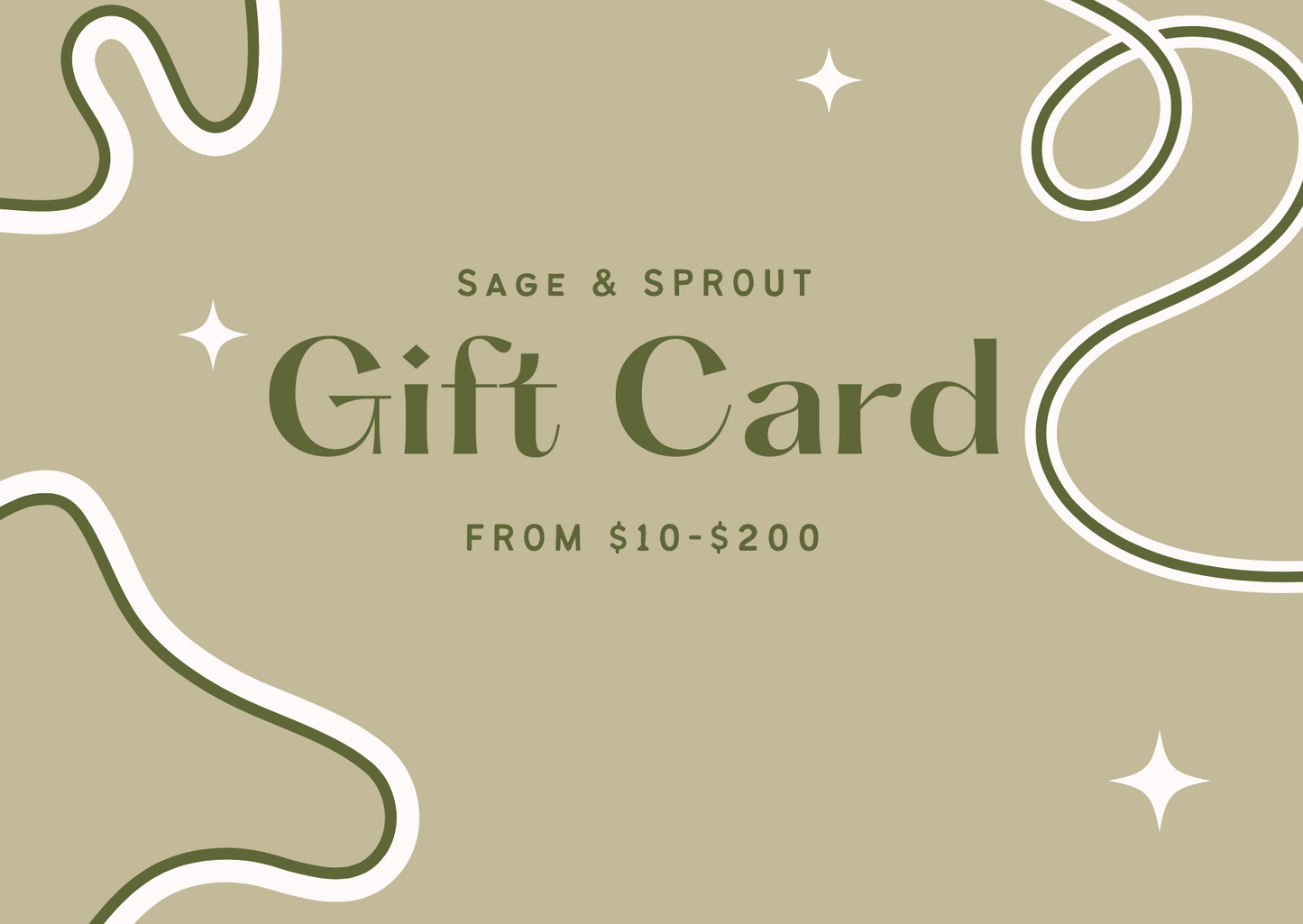 SAGE & SPROUT GIFT CARD