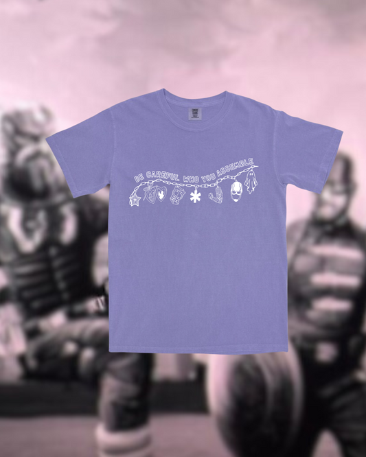 CHARMS ASSEMBLE - L Violet Tee (We made too much)