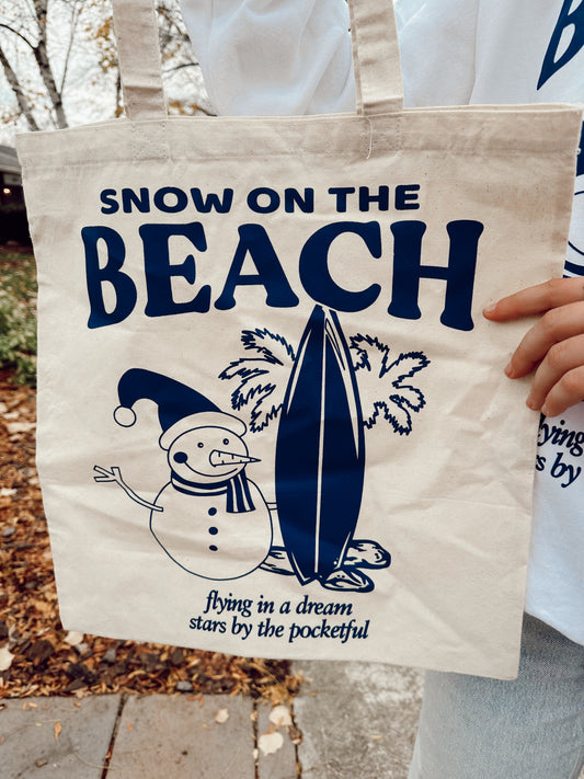 SNOW ON THE BEACH TOTE