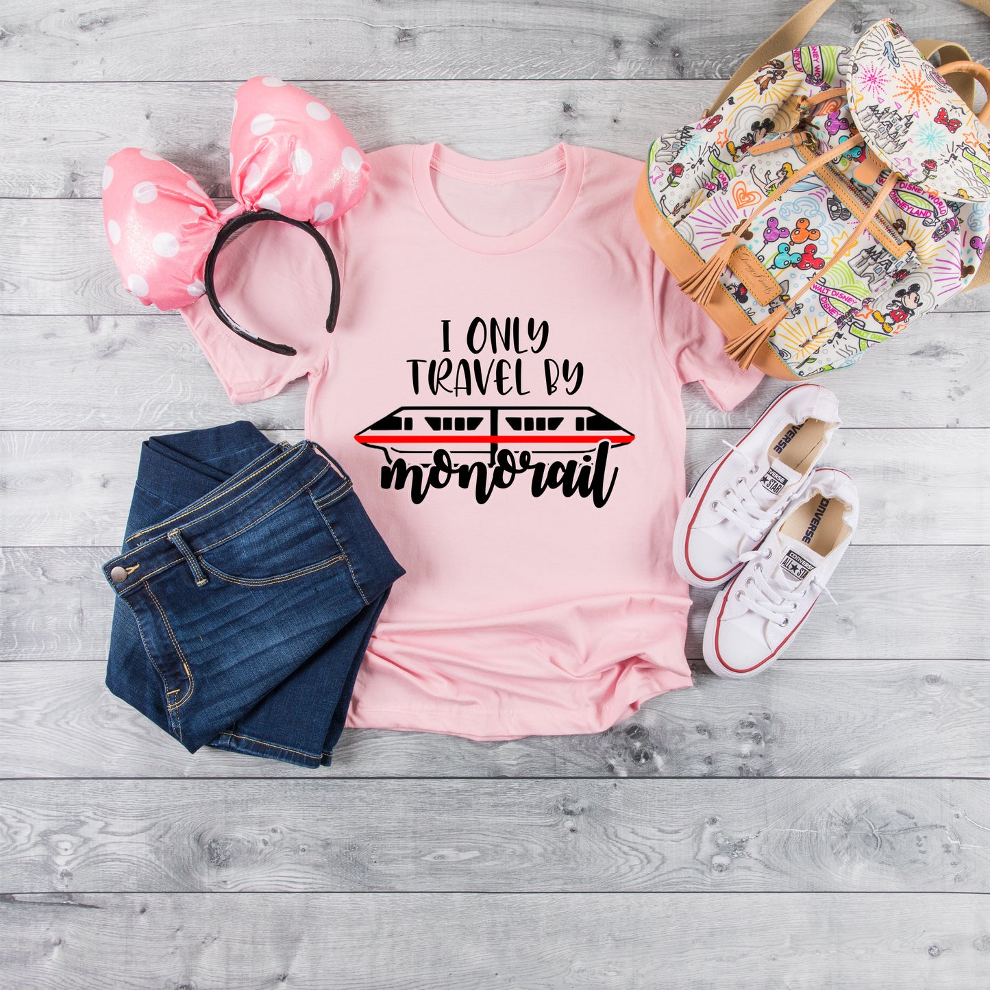 TRAVEL BY MONORAIL TEE